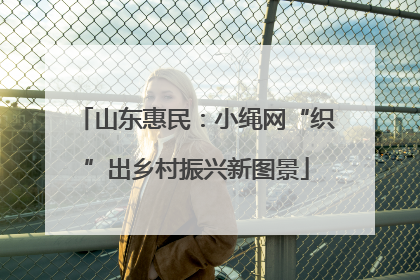 山东惠民：小绳网“织”出乡村振兴新图景