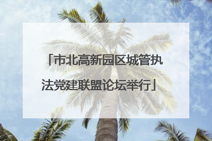 市北高新园区城管执法党建联盟论坛举行