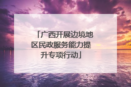 广西开展边境地区民政服务能力提升专项行动