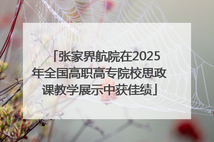 张家界航院在2025年全国高职高专院校思政课教学展示中获佳绩