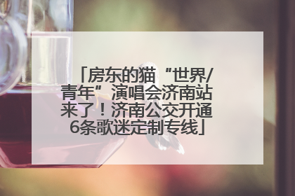 房东的猫“世界/青年”演唱会济南站来了！济南公交开通6条歌迷定制专线