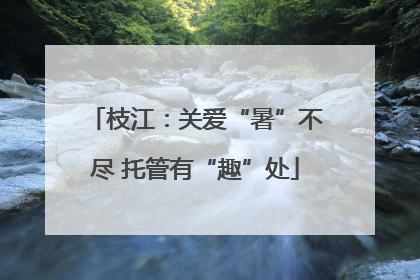 枝江：关爱“暑”不尽 托管有“趣”处