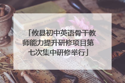 攸县初中英语骨干教师能力提升研修项目第七次集中研修举行