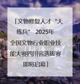 文物修复人才“大练兵” 2025年全国文物行业职业技能大赛四川省选拔赛即将启幕
