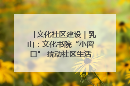 文化社区建设｜乳山：文化书院“小窗口” 撬动社区生活“大幸福”