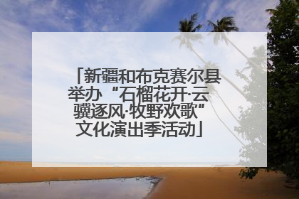 新疆和布克赛尔县举办“石榴花开·云骥逐风·牧野欢歌”文化演出季活动