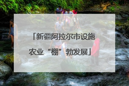 新疆阿拉尔市设施农业“棚”勃发展