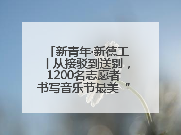 新青年·新德工丨从接驳到送别，1200名志愿者书写音乐节最美“新青年答卷”