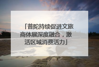 普陀持续促进文旅商体展深度融合，激活区域消费活力