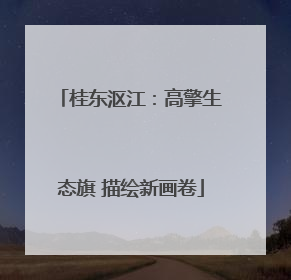 桂东沤江：高擎生态旗 描绘新画卷