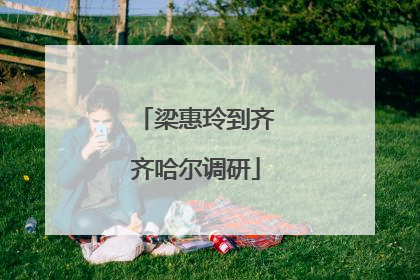梁惠玲到齐齐哈尔调研