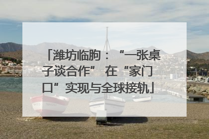 潍坊临朐：“一张桌子谈合作” 在“家门口”实现与全球接轨