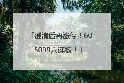 澄清后再涨停！605099六连板！