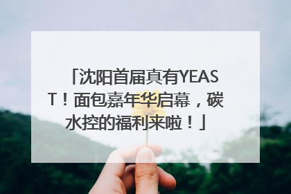 沈阳首届真有YEAST！面包嘉年华启幕，碳水控的福利来啦！