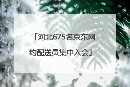河北675名京东网约配送员集中入会