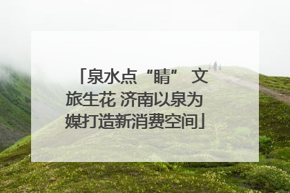 泉水点“睛” 文旅生花 济南以泉为媒打造新消费空间