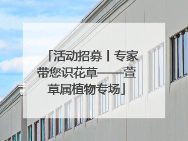 活动招募丨专家带您识花草——萱草属植物专场