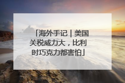 海外手记｜美国关税威力大，比利时巧克力都害怕