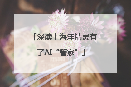 深读丨海洋精灵有了AI“管家”