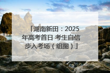 湖南新田：2025年高考首日 考生自信步入考场（组图）