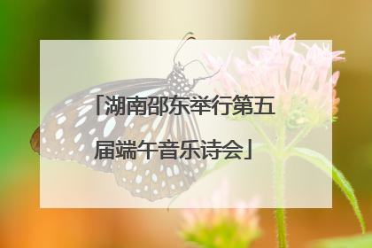 湖南邵东举行第五届端午音乐诗会