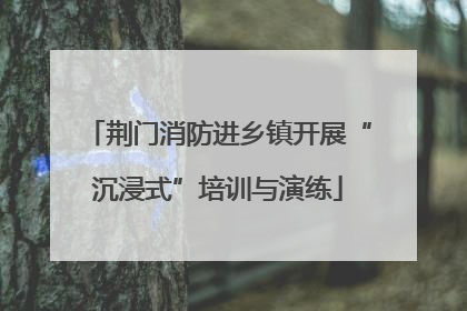 荆门消防进乡镇开展“沉浸式”培训与演练