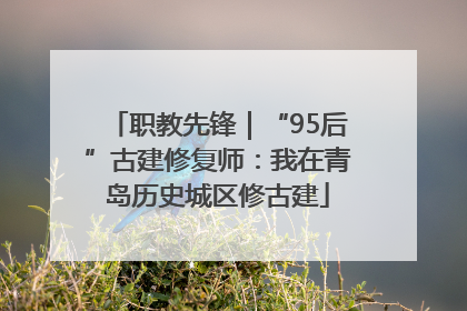 职教先锋｜“95后”古建修复师：我在青岛历史城区修古建