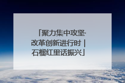 聚力集中攻坚·改革创新进行时｜石榴红里话振兴