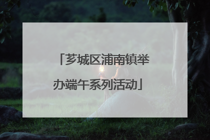 芗城区浦南镇举办端午系列活动