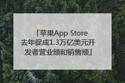 苹果App Store去年促成1.3万亿美元开发者营业额和销售额