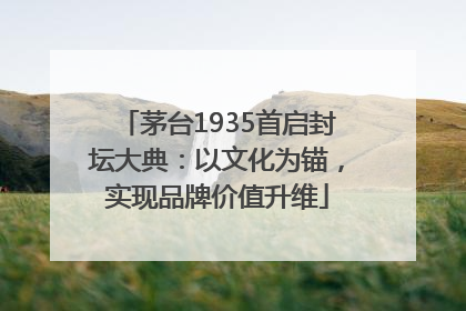 茅台1935首启封坛大典：以文化为锚，实现品牌价值升维