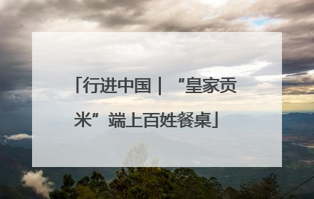行进中国｜“皇家贡米”端上百姓餐桌