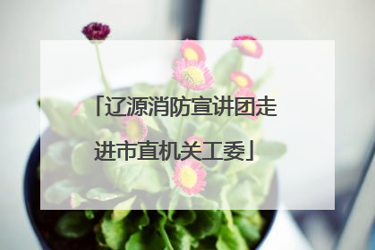 辽源消防宣讲团走进市直机关工委