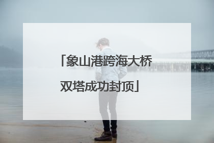 象山港跨海大桥双塔成功封顶