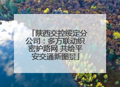 陕西交控绥定分公司：多方联动织密护路网 共绘平安交通新图景