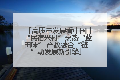 高质量发展看中国丨“民宿兴村”烹热“蓝田味” 产教融合“链”动发展新引擎