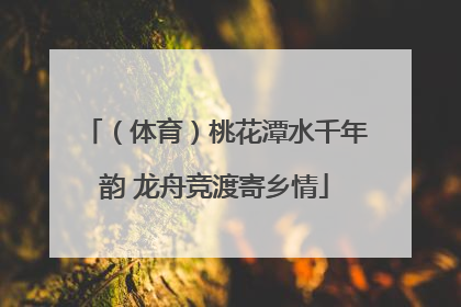 （体育）桃花潭水千年韵 龙舟竞渡寄乡情