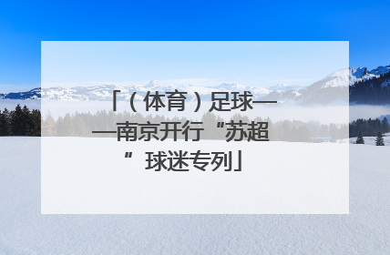 （体育）足球——南京开行“苏超”球迷专列