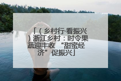 （乡村行·看振兴）浙江乡村：时令果蔬迎丰收 “甜蜜经济”促振兴