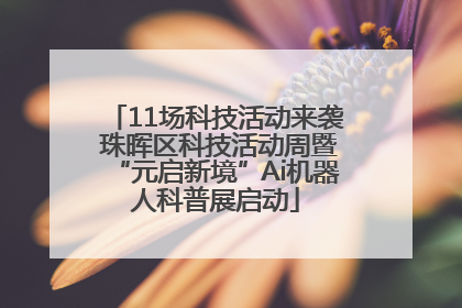 11场科技活动来袭 珠晖区科技活动周暨“元启新境”Ai机器人科普展启动