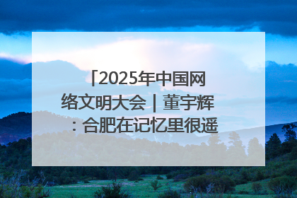 2025年中国网络文明大会｜董宇辉：合肥在记忆里很遥远也很亲切