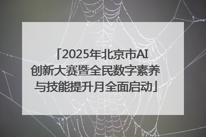2025年北京市AI创新大赛暨全民数字素养与技能提升月全面启动