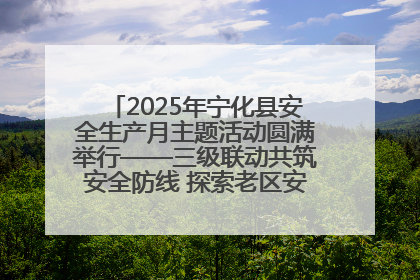 2025年宁化县安全生产月主题活动圆满举行——三级联动共筑安全防线 探索老区安全发展新路径
