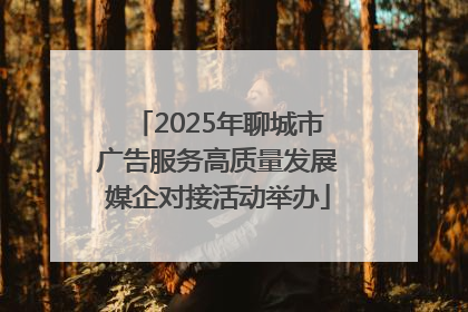 2025年聊城市广告服务高质量发展媒企对接活动举办