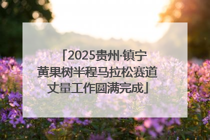 2025贵州·镇宁黄果树半程马拉松赛道丈量工作圆满完成