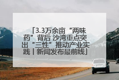 3.3万余亩“两味药”背后 沙湾重点突出“三性”推动产业实践丨新闻发布最前线