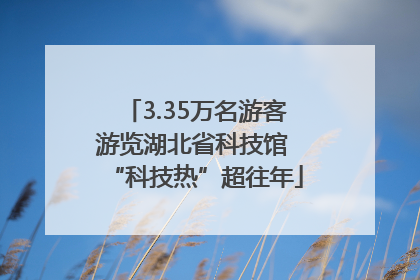 3.35万名游客游览湖北省科技馆 “科技热”超往年