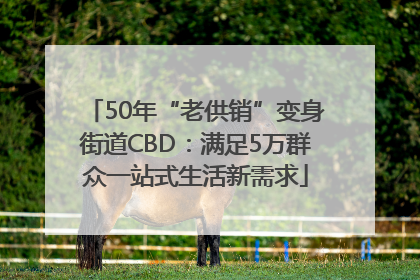 50年“老供销”变身街道CBD:满足5万群众一站式生活新需求
