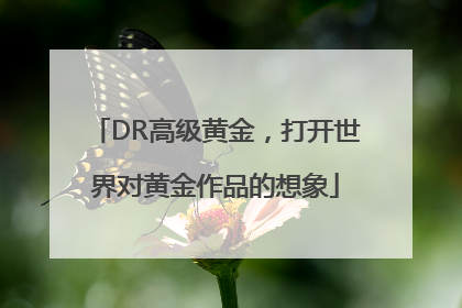 DR高级黄金，打开世界对黄金作品的想象